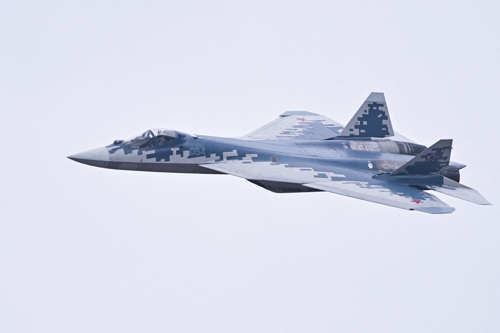 A Russian Su-57 fighter performs a flight demonstration at the China International Aviation and Aerospace Exhibition in Zhuhai, November 2024. (Source: Getty Images) A Russian Su-57 fighter performs a flight demonstration at the China International Aviation and Aerospace Exhibition in Zhuhai, November 2024. (Source: Getty Images)