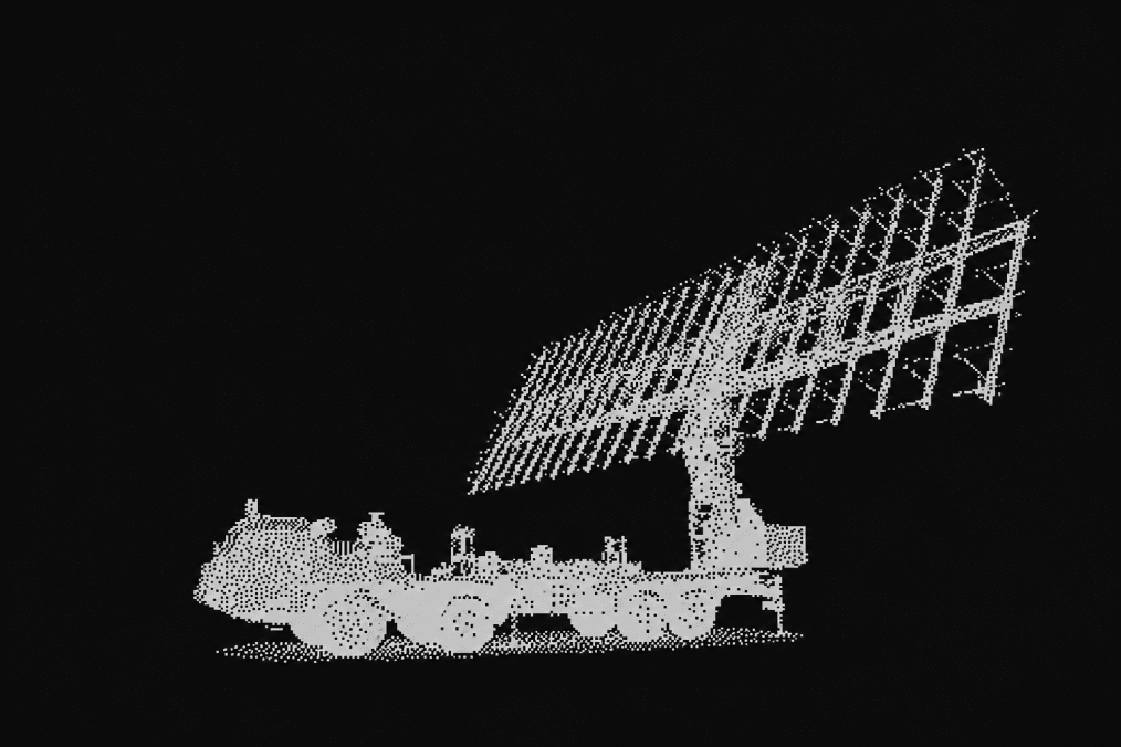 Illustration of a Russian 55Zh6U Nebo-U long-range radar station, valued at approximately $100 million. (Source: UNITED24 Media)