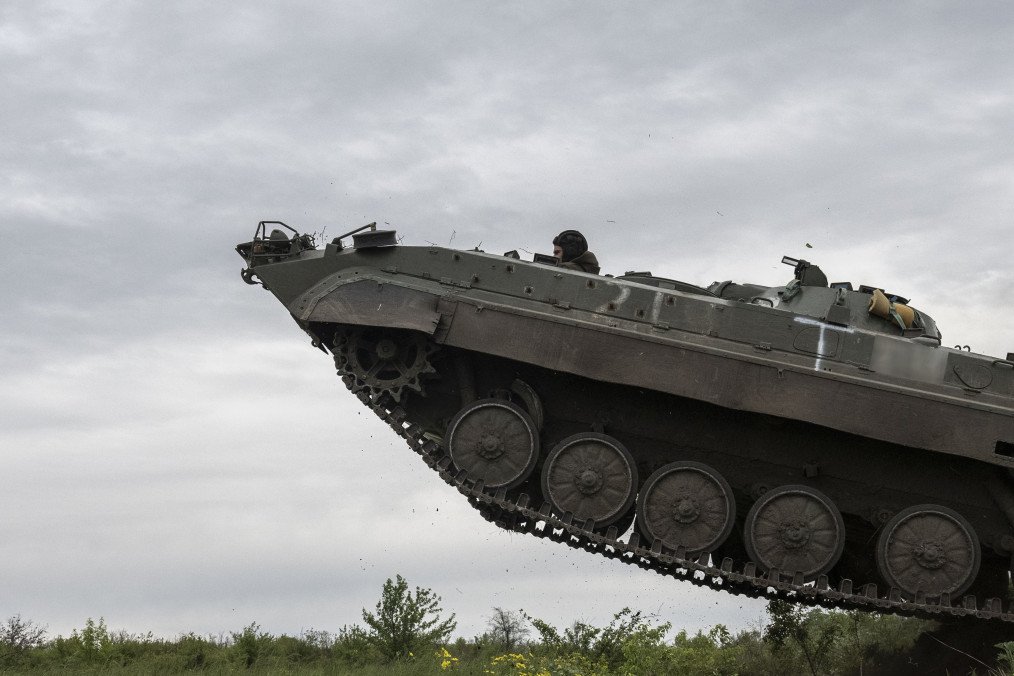 Combat readiness and experience training of the 57th Brigade of the Ukrainian Army in the Donetsk region, May 08, 2023.