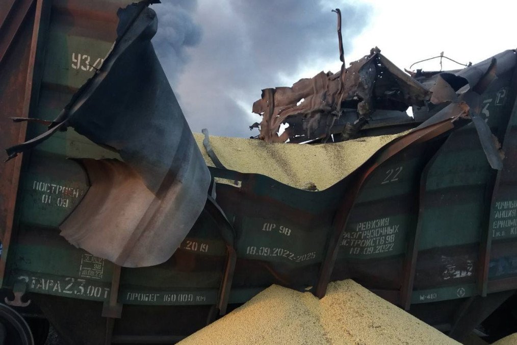 Russian Strike Targets Grain Railcars in Kyiv, Disrupting Ukraine’s Agricultural Exports Russian Strike Targets Grain Railcars in Kyiv, Disrupting Ukraine’s Agricultural Exports
