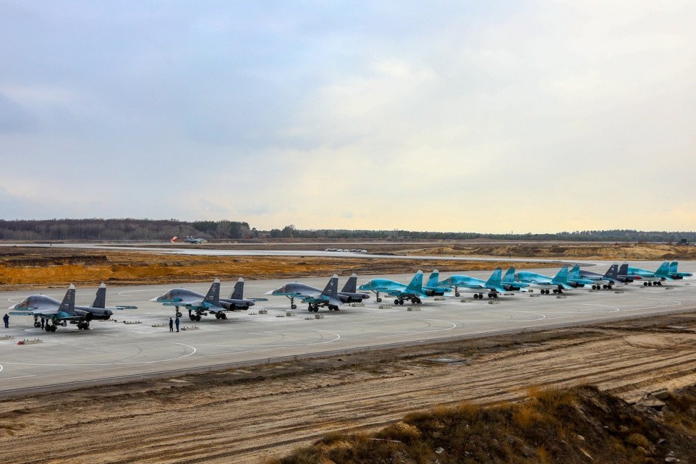 Russian tactical aircraft at the Baltimore military airfield in Voronezh, Russia. (Photo: Russian media) Russian tactical aircraft at the Baltimore military airfield in Voronezh, Russia. (Photo: Russian media)