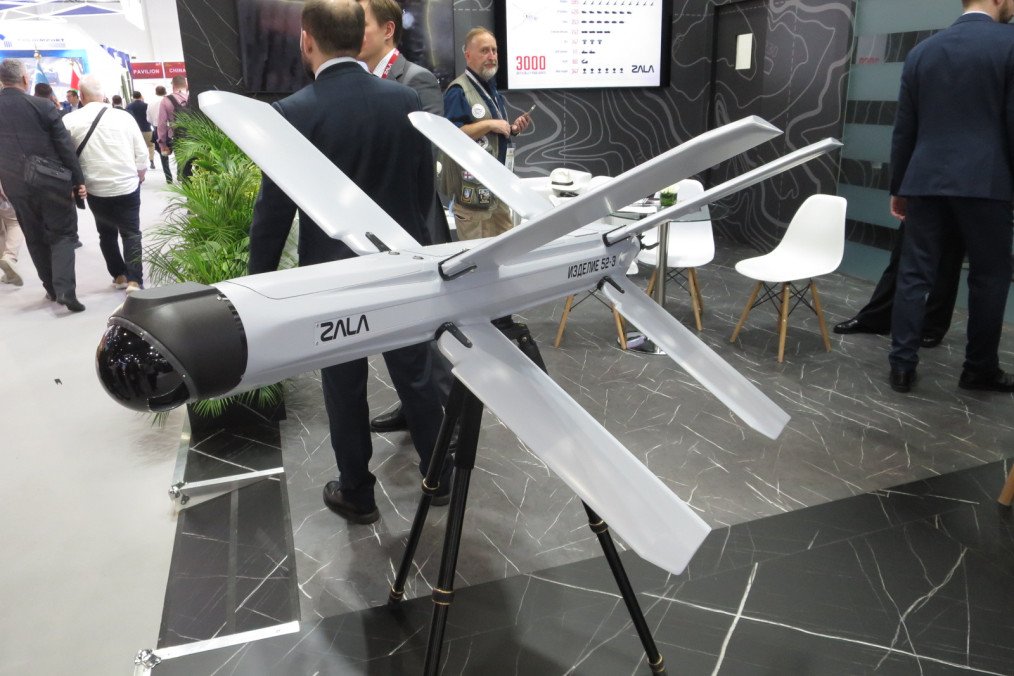 ZALA Lancet at the IDEX 2025 military exhibition. (Source: Wikimedia)