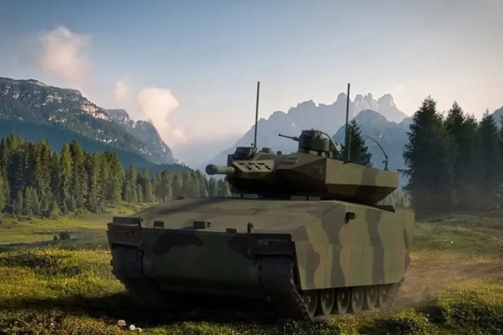Render of the XM30 infantry fighting vehicle prototype proposed under the US Army’s Bradley replacement program. (Source: Rheinmetall)