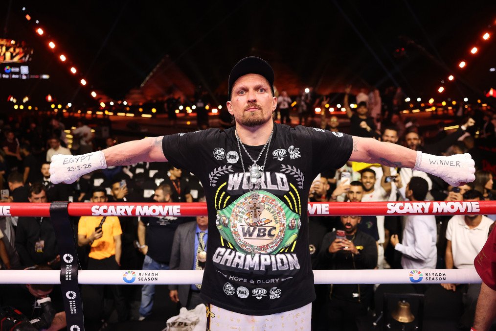 Oleksandr Usyk Speaks Out Against Russian Return to the Olympic Games Ukrainian heavyweight boxer Oleksandr Usyk. (Source Getty Images)