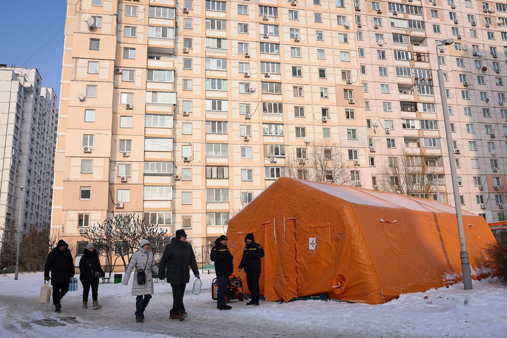 A Point of Invincibility in the Troieshchyna district on 14 January 2026 in Kyiv, Ukraine. (Source: Getty Images) A Point of Invincibility in the Troieshchyna district on 14 January 2026 in Kyiv, Ukraine. (Source: Getty Images)