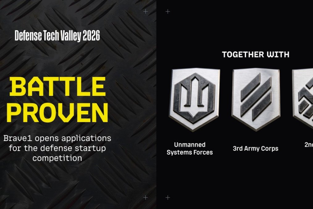 Promotional graphic for the Battle Proven defense startup competition at Defense Tech Valley 2026, organized with Ukraine’s Unmanned Systems Forces, 3rd Army Corps, and Khartia Corps. (Source: Brave1)