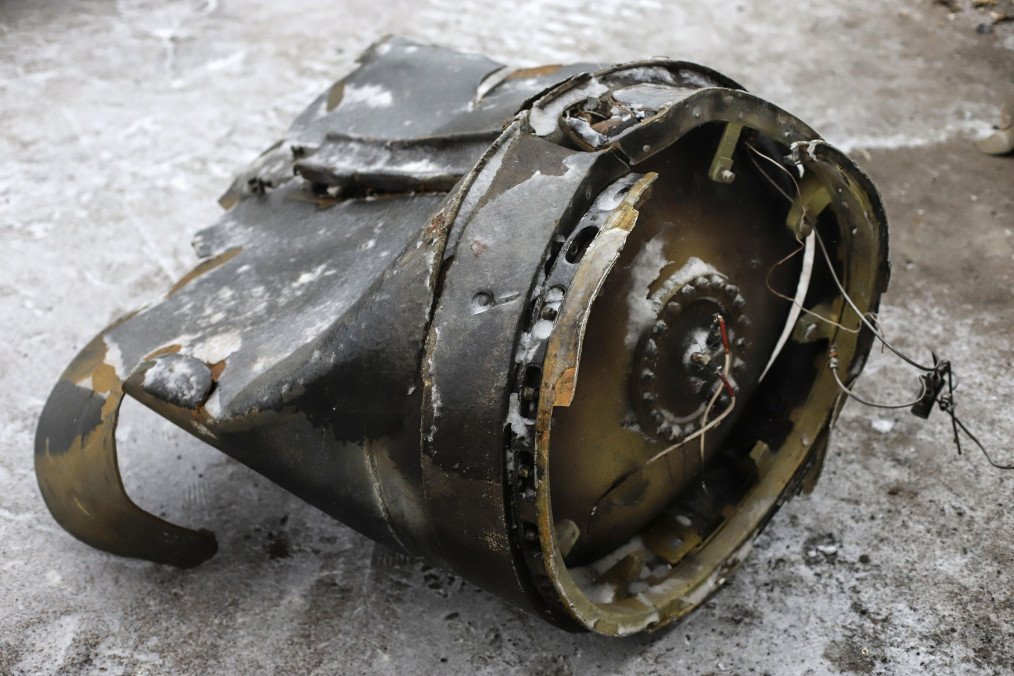 Debris from a North Korean KN-23 missile. (Source: Getty Images)