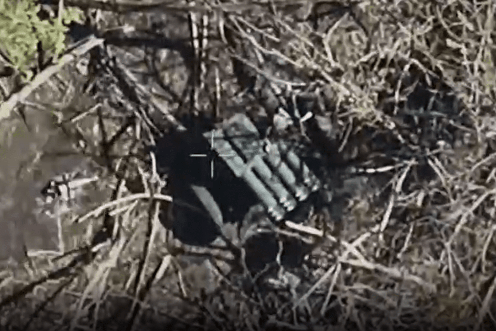 North Korean Type-75 multiple launch rocket system moments before Ukrainian drone strike, May 2026. (Source: 66th Separate Mechanized Brigade)