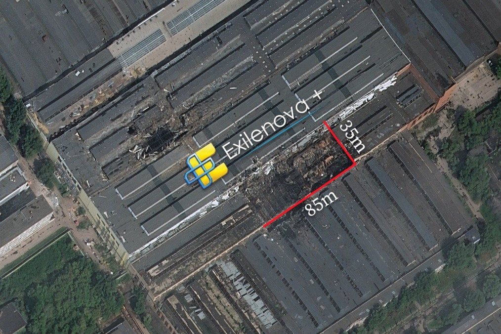 Aftermath of a Ukrainian missile strike on a Russian Progress Rocket Space Center in Samara, Russia, August 2026.