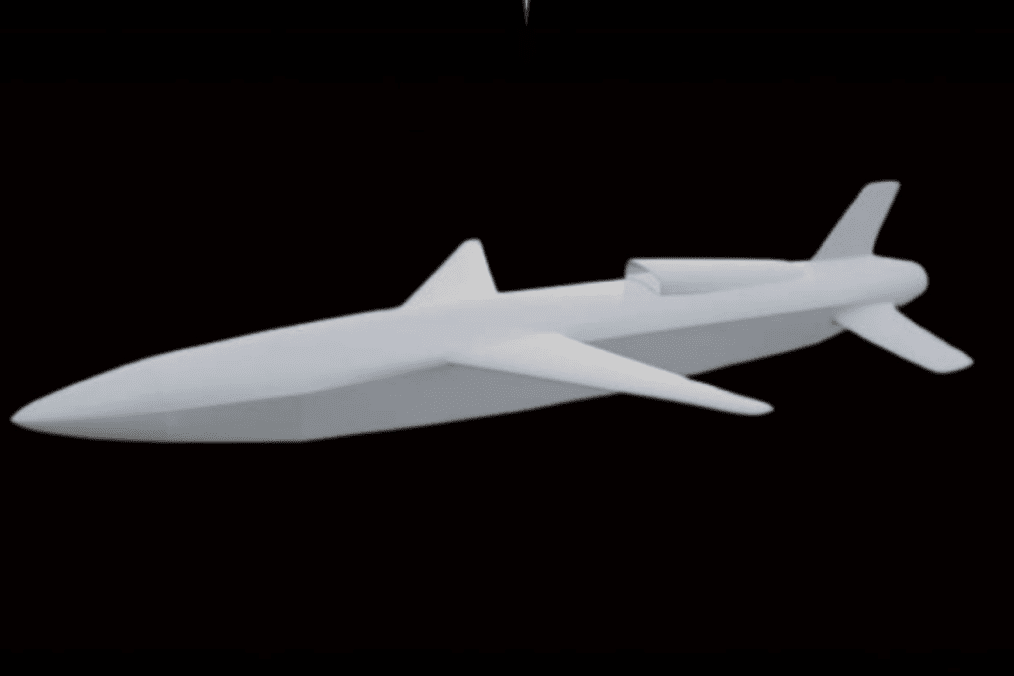 Illustrative image. A render of a Russian Filin cruise missile. Illustrative image. A render of a Russian Filin cruise missile.