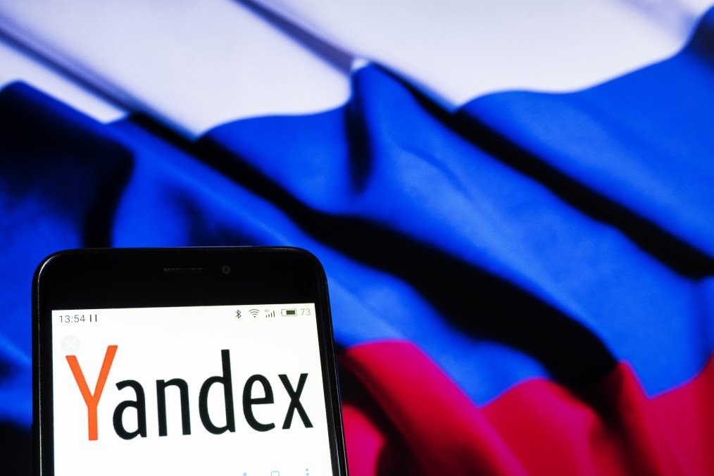 The Yandex logo is displayed on a smartphone. (Source: Getty Images) The Yandex logo is displayed on a smartphone. (Source: Getty Images)