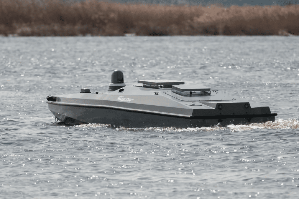 A Ukrainian Magura-class unmanned surface vessel during trials. (Photo: open source)