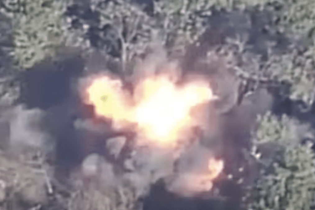A Russian artillery system is struck by Ukrainian forces during an operation by the 44th Separate Artillery Brigade. (Source: 44th Separate Artillery Brigade) A Russian artillery system is struck by Ukrainian forces during an operation by the 44th Separate Artillery Brigade. (Source: 44th Separate Artillery Brigade)