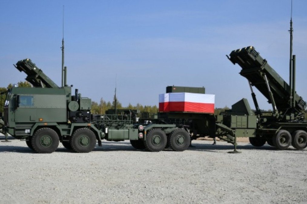 Polish Patriot air defense launchers with PAC-3 MSE missiles.