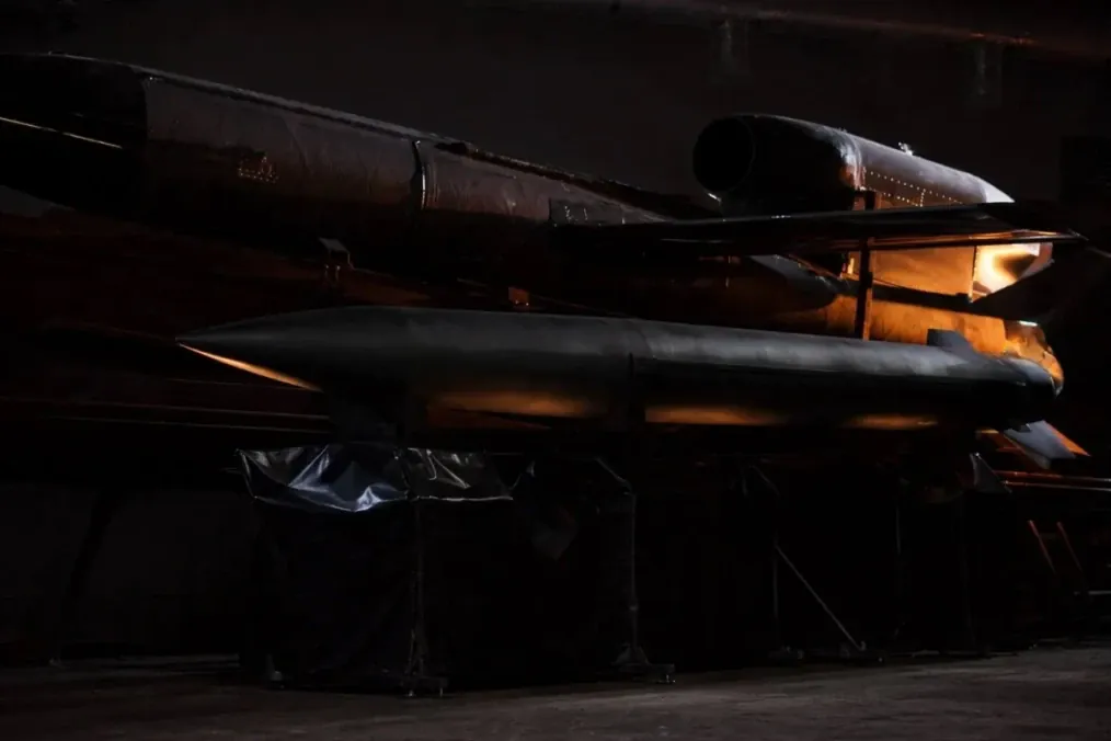 FP-5 and FP-7 missiles displayed during a presentation by Ukrainian developer Fire Point. (Source: STERNENKO) FP-5 and FP-7 missiles displayed during a presentation by Ukrainian developer Fire Point. (Source: STERNENKO)