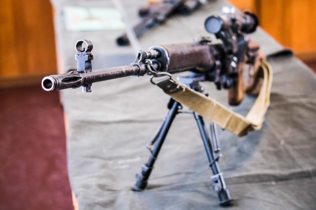 An SVD sniper rifle during a Russian National Guard sniper training exercise in Moscow, Russia, February 7, 2018. (Source: Getty Images)