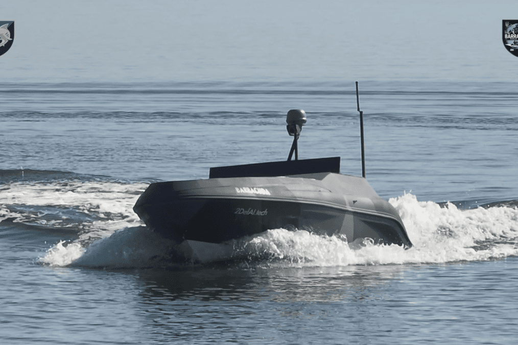 A Ukrainian Barracuda unmanned surface vessel deployed by the 40th Separate Coastal Defense Brigade. (Source: 40th Separate Coastal Defense Brigade)