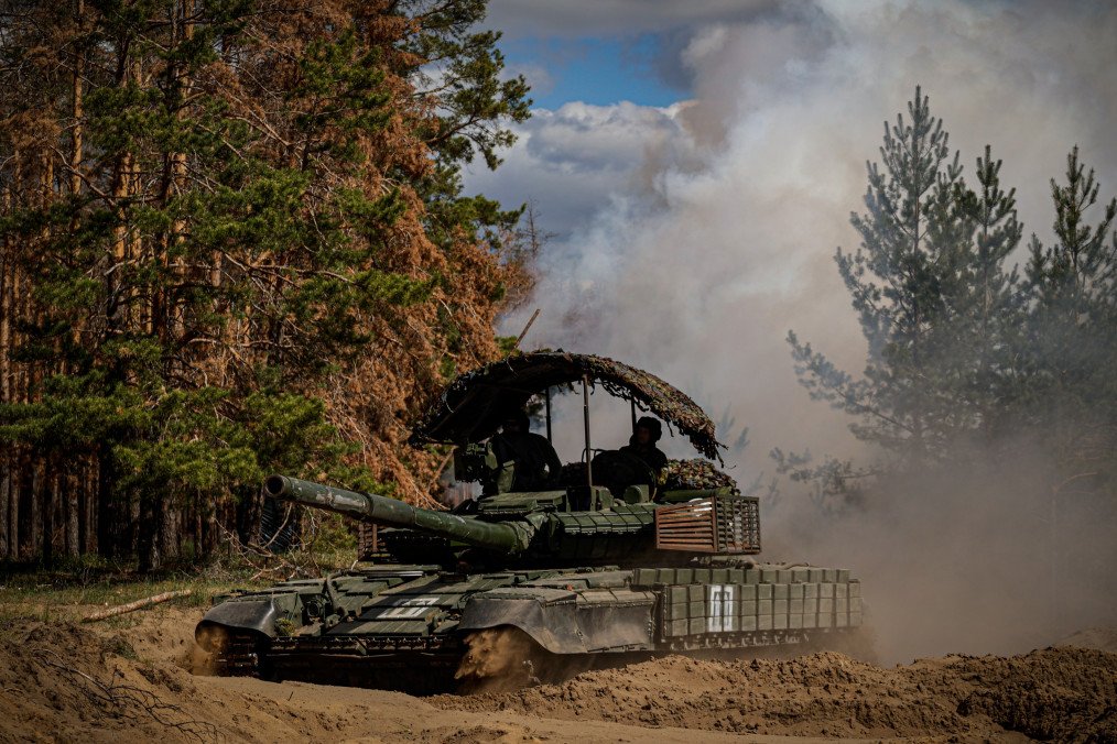Tankers of the 115th Separate Mechanized Brigade training at a training ground in the Donetsk region, Ukraine, on April 28, 2025. (Source: Getty Images) Tankers of the 115th Separate Mechanized Brigade training at a training ground in the Donetsk region, Ukraine, on April 28, 2025