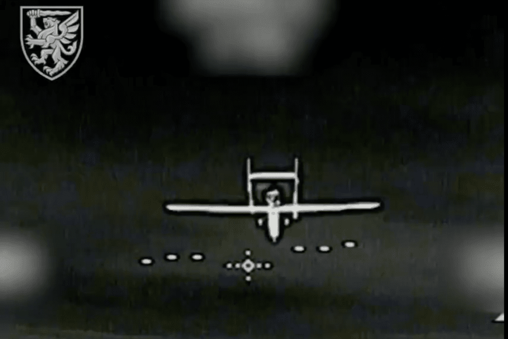 Video footage captures the moment Ukrainian paratroopers lock onto the $7.5 million Russian "Forpost" surveillance drone moments before destroying it over the Sumy region. (Source: 80th Separate Airborne Assault Brigade)