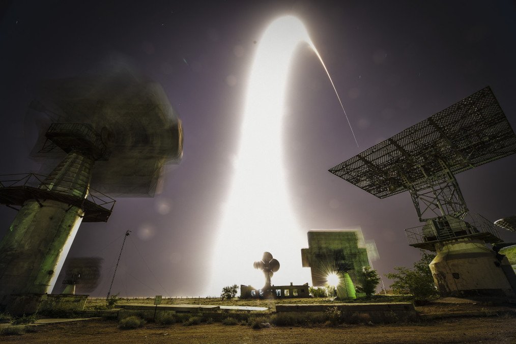 Illustrative image. Russia’s Soyuz TMA-13M spacecraft carrying the International Space Station (ISS) crew from the launch pad at Russian-leased Baikonur cosmodrome early on May 29, 2014. (Source: Getty Images)