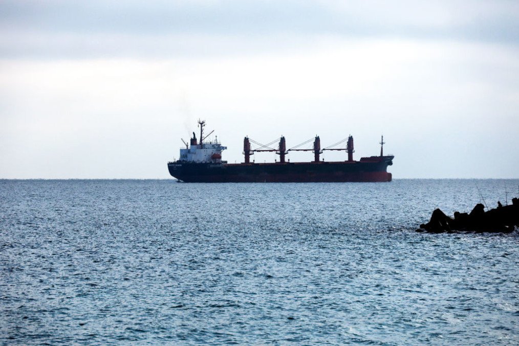 A ship is in the Black Sea off the coast of Odesa, Ukraine, on November 27, 2024. (Source: Getty Images) A ship is in the Black Sea off the coast of Odesa, Ukraine, on November 27, 2024. (Source: Getty Images)