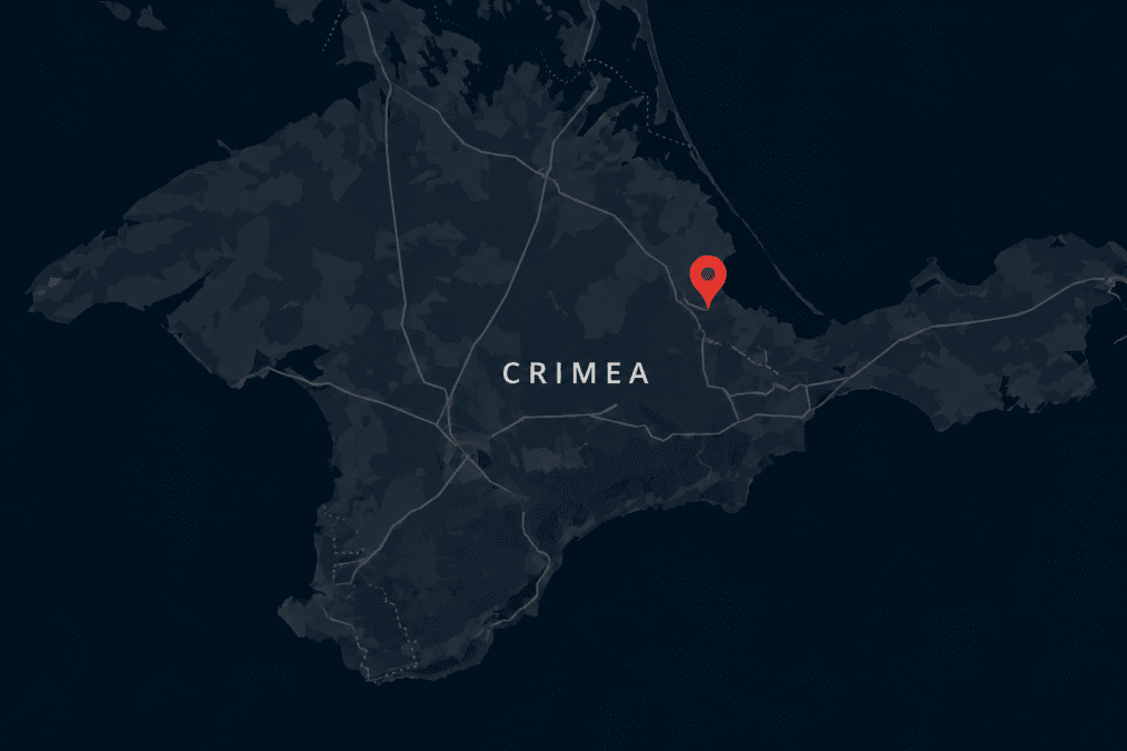 Illustrative map showing the approximate location of the railway bridge in temporarily occupied Crimea reportedly struck by Ukrainian forces. (Photo: Open source)
