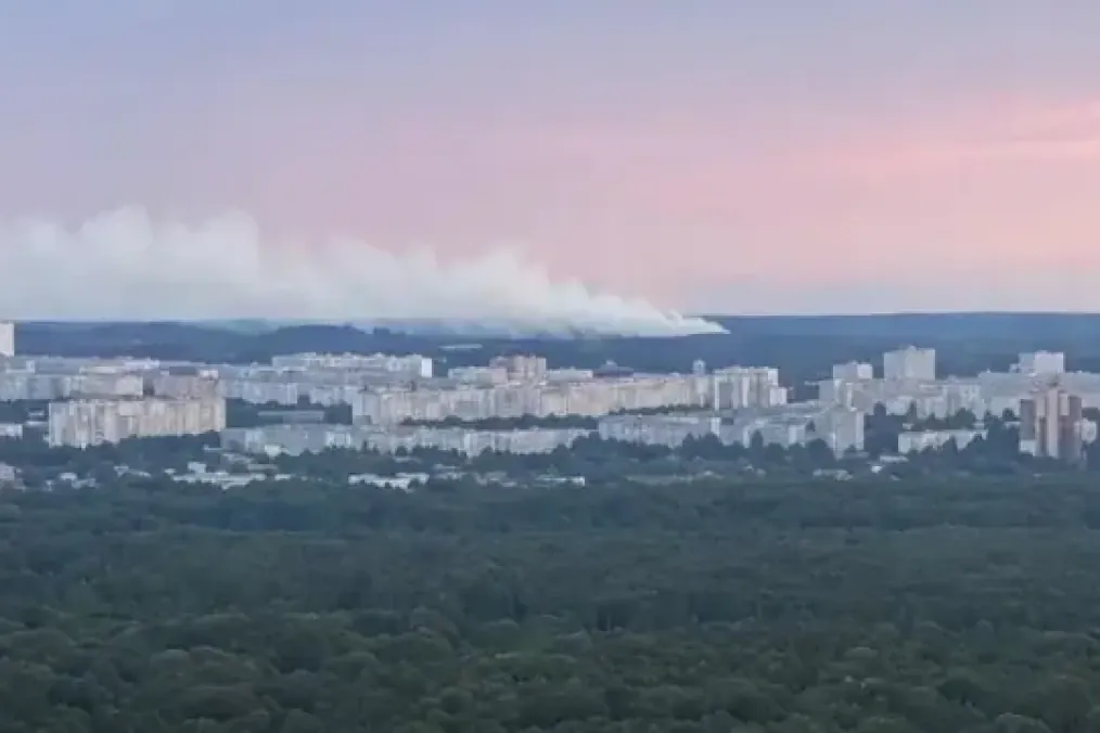 Smoke rising from a Sverdlov explosives plant, Dzerzhinsk, Russia’s Nizhny Novgorod region, August 19, 2026. Smoke rising from a Sverdlov explosives plant, Dzerzhinsk, Russia’s Nizhny Novgorod region, August 19, 2026.