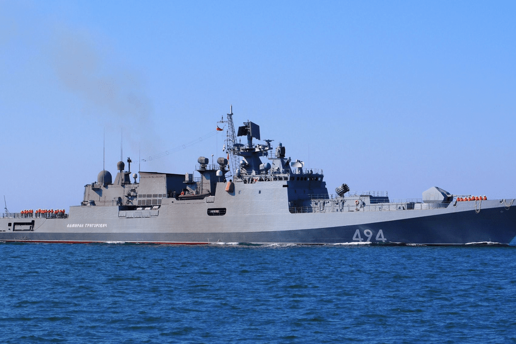 Russian Navy frigate Admiral Grigorovich sails at sea. The vessel was reportedly involved in an incident with a British-flagged yacht in the English Channel on June 16. (Photo: open source) Russian Navy frigate Admiral Grigorovich sails at sea. The vessel was reportedly involved in an incident with a British-flagged yacht in the English Channel on June 16. (Photo: open source)