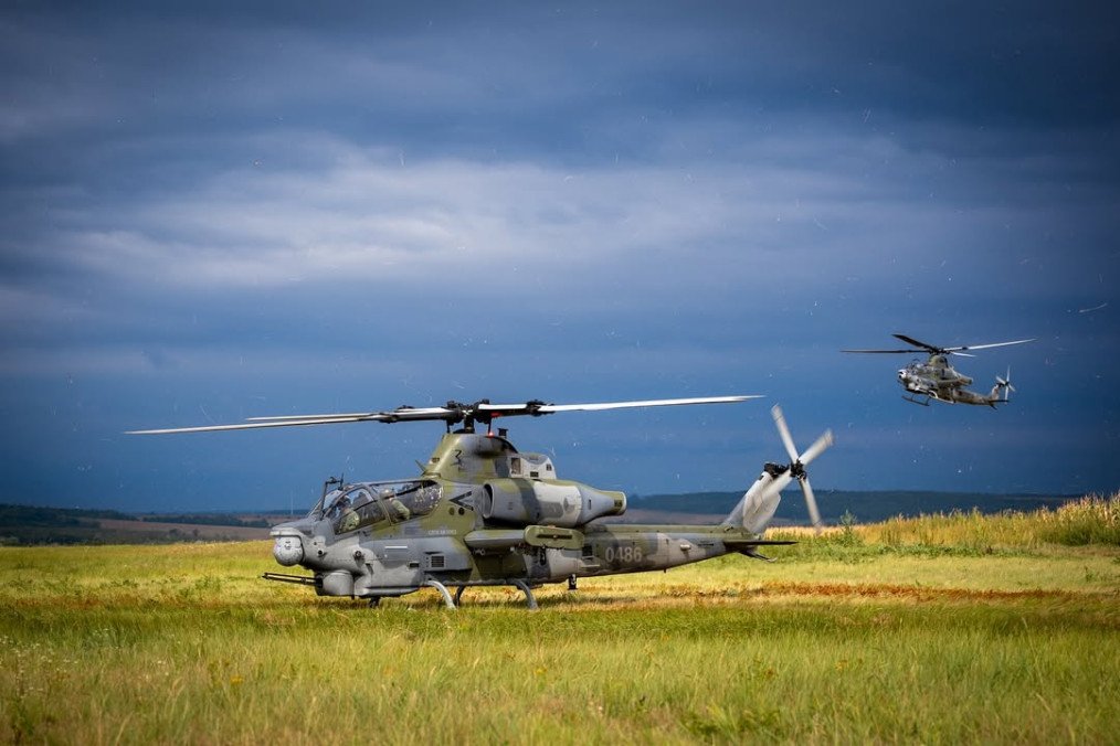 A US-made AH-1Z Viper attack helicopter operates during a field exercise under overcast skies. (Source: US DoD) A US-made AH-1Z Viper attack helicopter operates during a field exercise under overcast skies. (Source: US DoD)