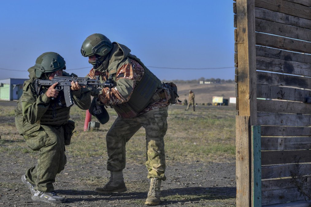 Contract servicemen are seen in the troops of the Russia's Southern Military district as their military training continues in Rostov-on-Don, Rostov region, Russia on October 4, 2024. Illustrative photo. (Source: Getty Images)