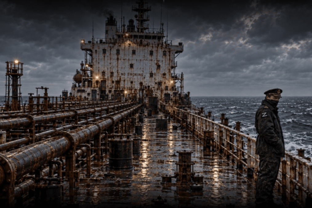 An oil tanker at sea. Illustrative image. (Source: HUR) An oil tanker at sea. Illustrative image. (Source: HUR)
