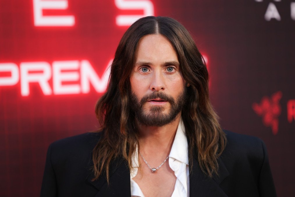 Jared Leto arrives at the premiere of Disney's “Tron: Ares” at TCL Chinese Theatre on October 06, 2025 in Hollywood, California. (Source: Getty Images)