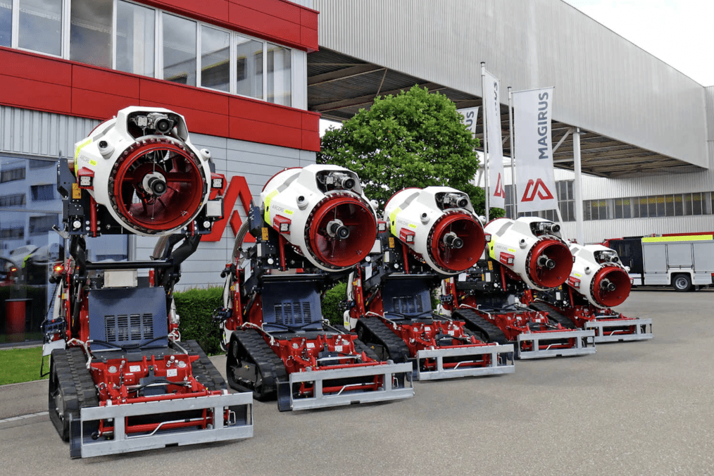 Magirus AirCore TAF60 firefighting robots are designed for operations in hazardous environments. (Source: Magirus) Magirus AirCore TAF60 firefighting robots are designed for operations in hazardous environments. (Source: Magirus)