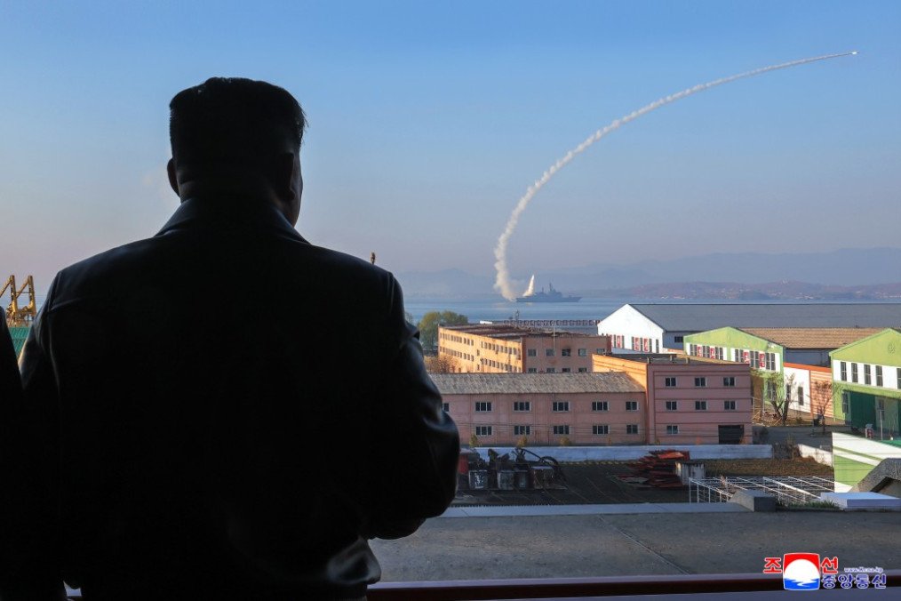 North Korea’s New Destroyer Fires Cruise Missiles in Rare Military Drill North Korea’s New Destroyer Fires Cruise Missiles in Rare Military Drill