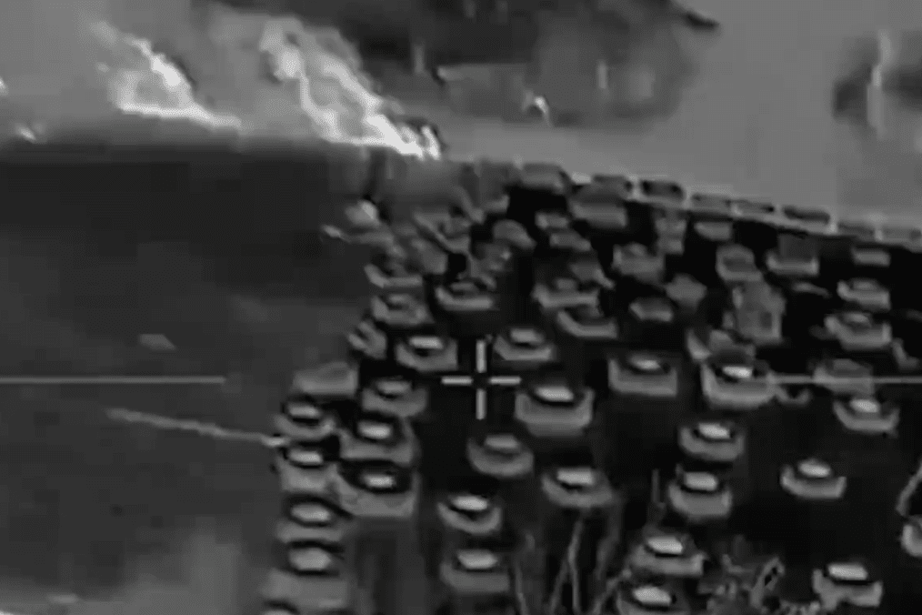 A drone strike targeting a Russian “Rubikon” drone technology center. (Source: Ukrainian Special Operations Forces)