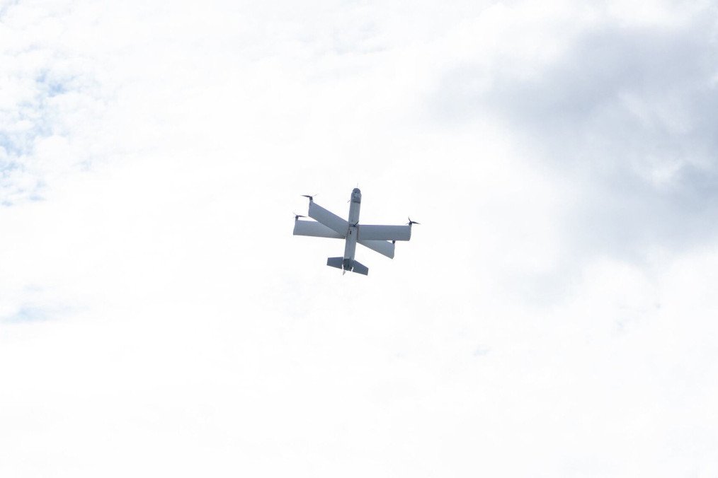 Granta Autonomy X‑WING, a lightweight VTOL strike drone, during tests. (Source: Granta Autonomy) Granta Autonomy X‑WING, a lightweight VTOL strike drone, during tests. (Source: Granta Autonomy)