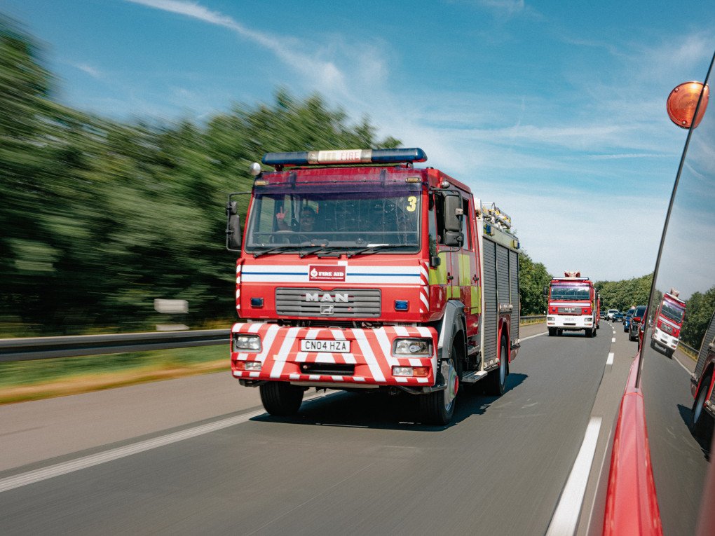Convoy 9 on the road  in Germany. (Photo: Edward Matthews)