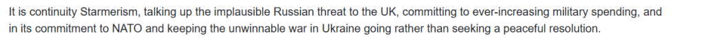 Stop the War Coalition keep calling the war unwinnable and blame NATO for continuing it, despite Russia consistently rejecting Ukrainian peace proposals. (Source: Stop the War coalition) Stop the War Coalition keep calling the war unwinnable and blame NATO for continuing it, despite Russia consistently rejecting Ukrainian peace proposals. (Source: Stop the War coalition)
