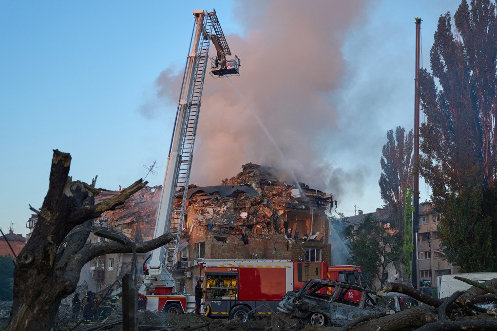 Aftermath of a massive combined Russian airstrike on Kyiv on August 28, 2025. (Source: Mykyta Shandyba for UNITED24 Media) Aftermath of a massive combined Russian airstrike on Kyiv on August 28, 2025. (Source: Mykyta Shandyba for UNITED24 Media)