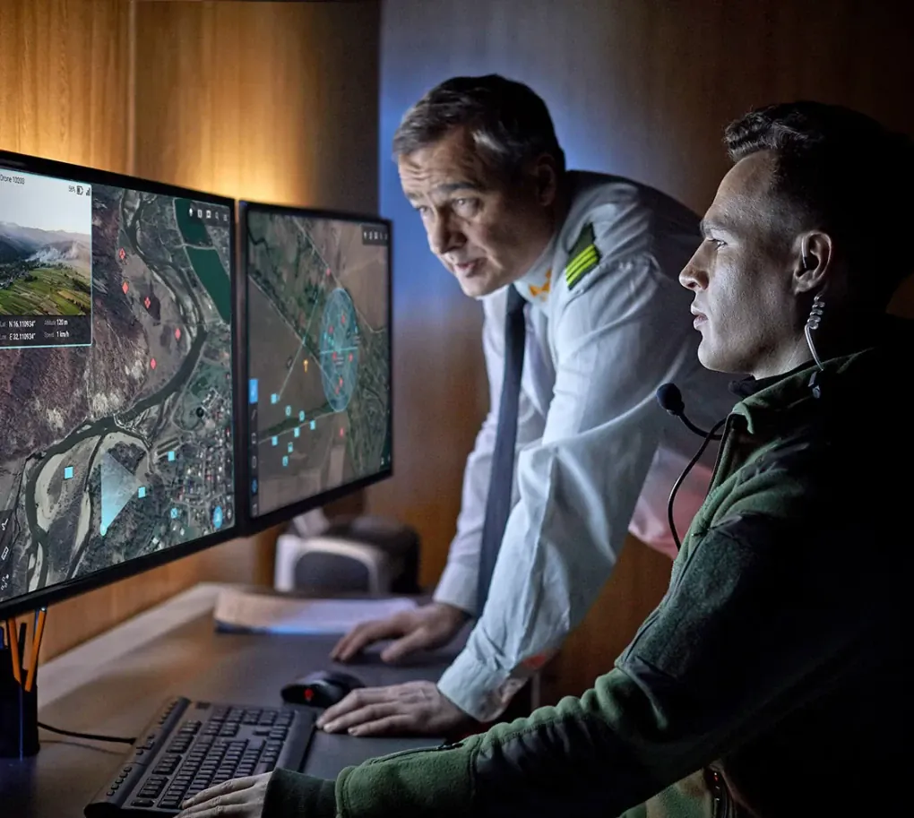 Outpost — the situation awareness system at the tactical level. (Source: Roboneers/ Officila website)