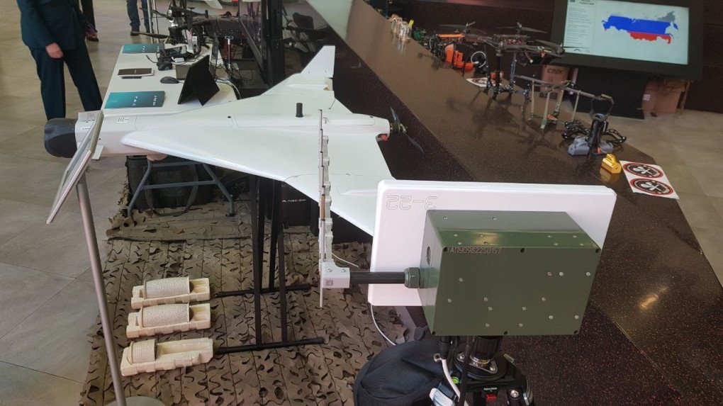 La munición merodeadora «Klin» de fabricación rusa. (Fuente: Soniashnyk)