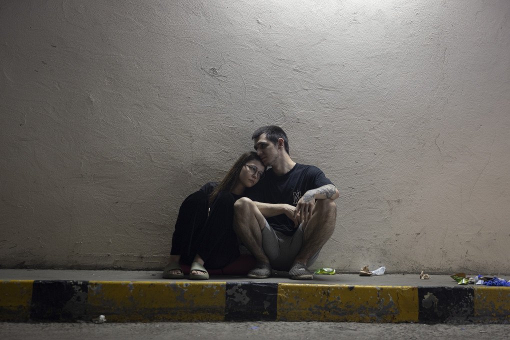 Local residents take shelter from the shelling in a car park in one of Kyiv's residential estates after a drone and missile attack by Russian forces on July 2, 2026 in Kyiv, Ukraine. (Photo by Danylo Dubchak/Frontliner/Getty Images)
