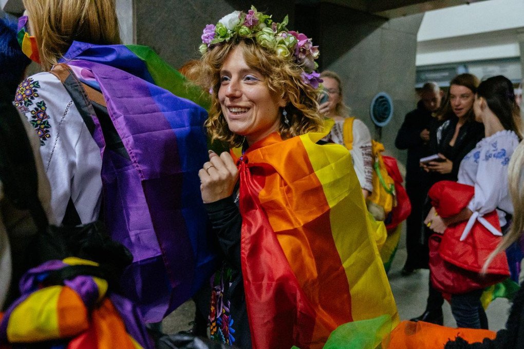 Kharkiv’s LGBTQI+ community taking part in a Pride march in metropolitan, 2022. (Source: Kharkiv Pride/ Facebook) Kharkiv’s LGBTQI+ community taking part in a Pride march in metropolitan, 2022. (Source: Kharkiv Pride/ Facebook)