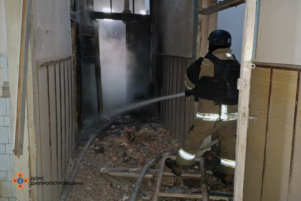 Aftermath of a combined Russian airstrike on the Dnipropetrovsk region, October 30, 2025. (Source: SES) Aftermath of a combined Russian airstrike on the Dnipropetrovsk region, October 30, 2025. (Source: SES)