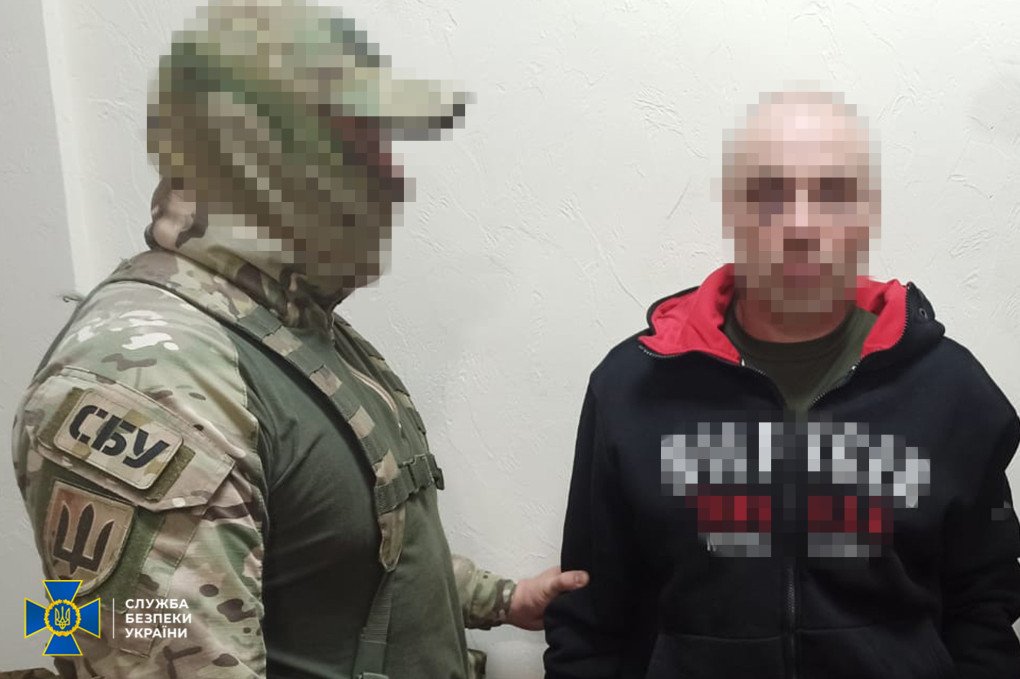 Russian agent, detained by the SBU in the Odesa region. (Source: SBU)