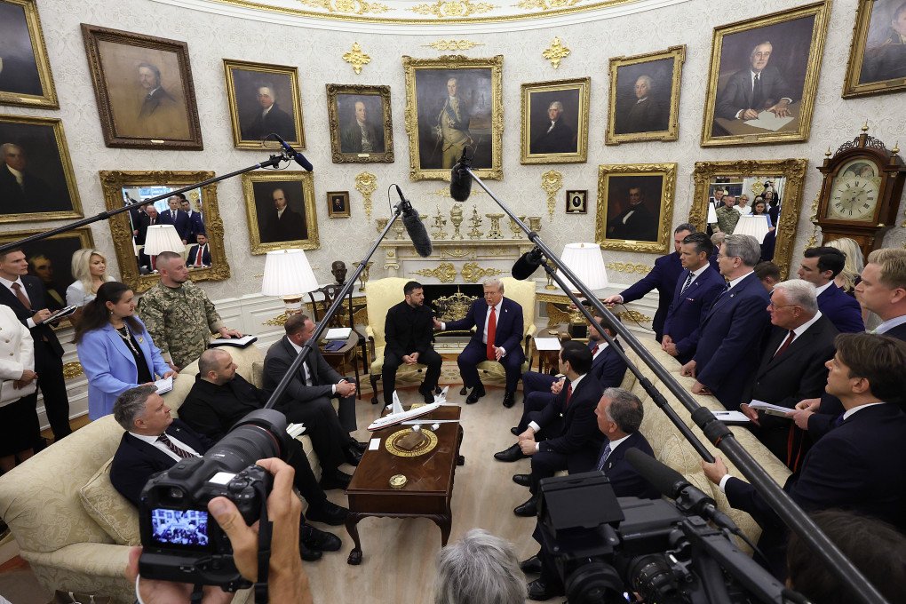 US. President Donald Trump meets with Ukrainian President Volodymyr Zelensky in the Oval Office at the White House on August 18, 2025 in Washington, DC. (Photo by Anna Moneymaker/Getty Images) US. President Donald Trump meets with Ukrainian President Volodymyr Zelensky in the Oval Office at the White House on August 18, 2025 in Washington, DC. (Photo by Anna Moneymaker/Getty Images)