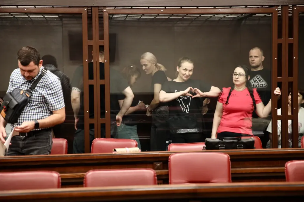 Ukrainian POWs in Rostov-on-Don Military Court, facing up to 24 years in Russian prisons. august 21, 2024. (Source: Mediazona) Ukrainian POWs in Rostov-on-Don Military Court, facing up to 24 years in Russian prisons. august 21, 2024. (Source: Mediazona)