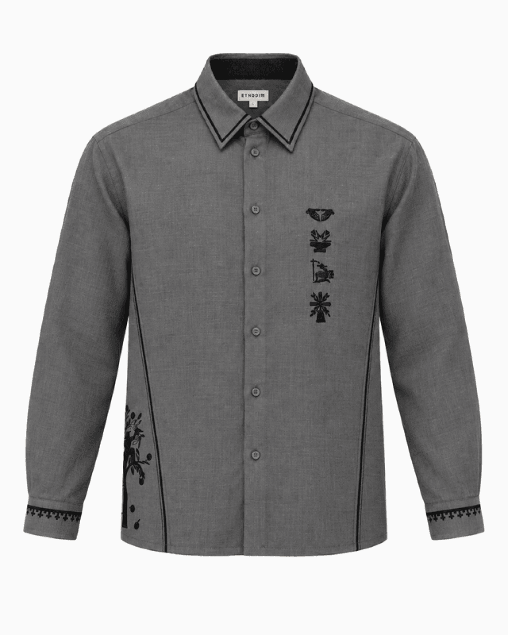 The Etnodim embroidered shirt, created in collaboration with Ukrainian-born British content creator Max Klymenko. (Source: Etnodim) The Etnodim embroidered shirt, created in collaboration with Ukrainian-born British content creator Max Klymenko. (Source: Etnodim)