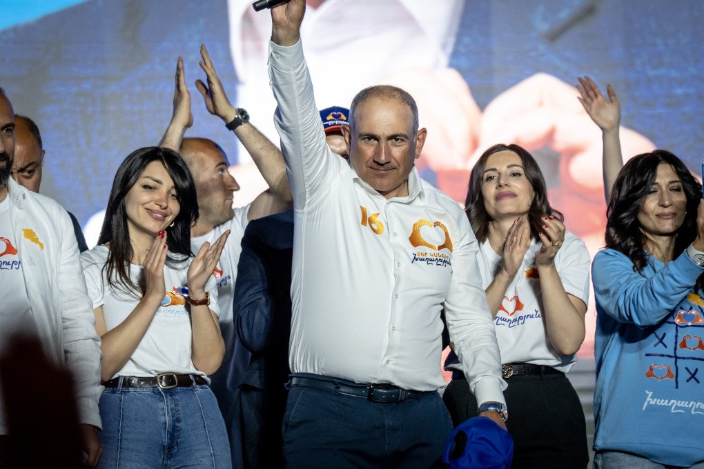 Armenian Prime Minister Nikol Pashinyan addressed his supporters at Republic Square ahead of Sundayâs parliamentary elections on June 7, in Yerevan, Armenia on June 5, 2026. (Photo: Ozge Elif Kizil via Getty Images) Armenian Prime Minister Nikol Pashinyan addressed his supporters at Republic Square ahead of Sundayâs parliamentary elections on June 7, in Yerevan, Armenia on June 5, 2026. (Photo: Ozge Elif Kizil via Getty Images)