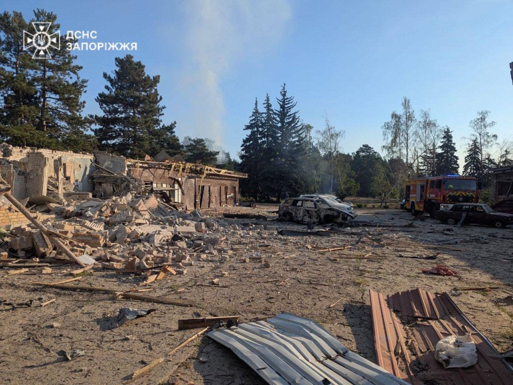 Aftermath of a Russian airstrike on the Zaporizhzhia region, August 6, 2025. (Source: SES)